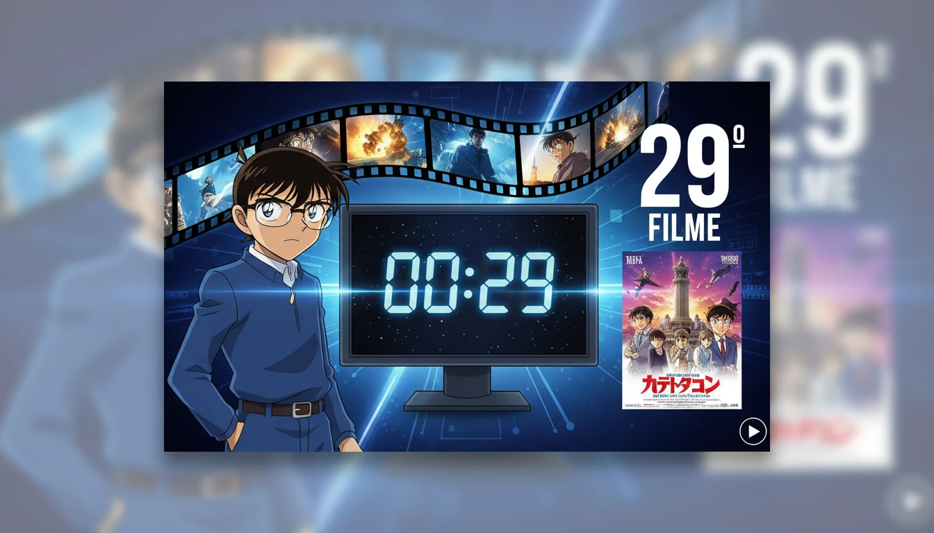 29º filme de detective conan ganha teaser de 30 segundos, visuais e sinopse oficial