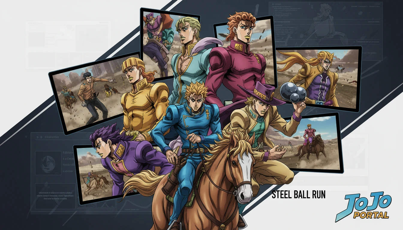 Anime de steel ball run: Jojo revela novos membros do elenco e primeiro vídeo promocional