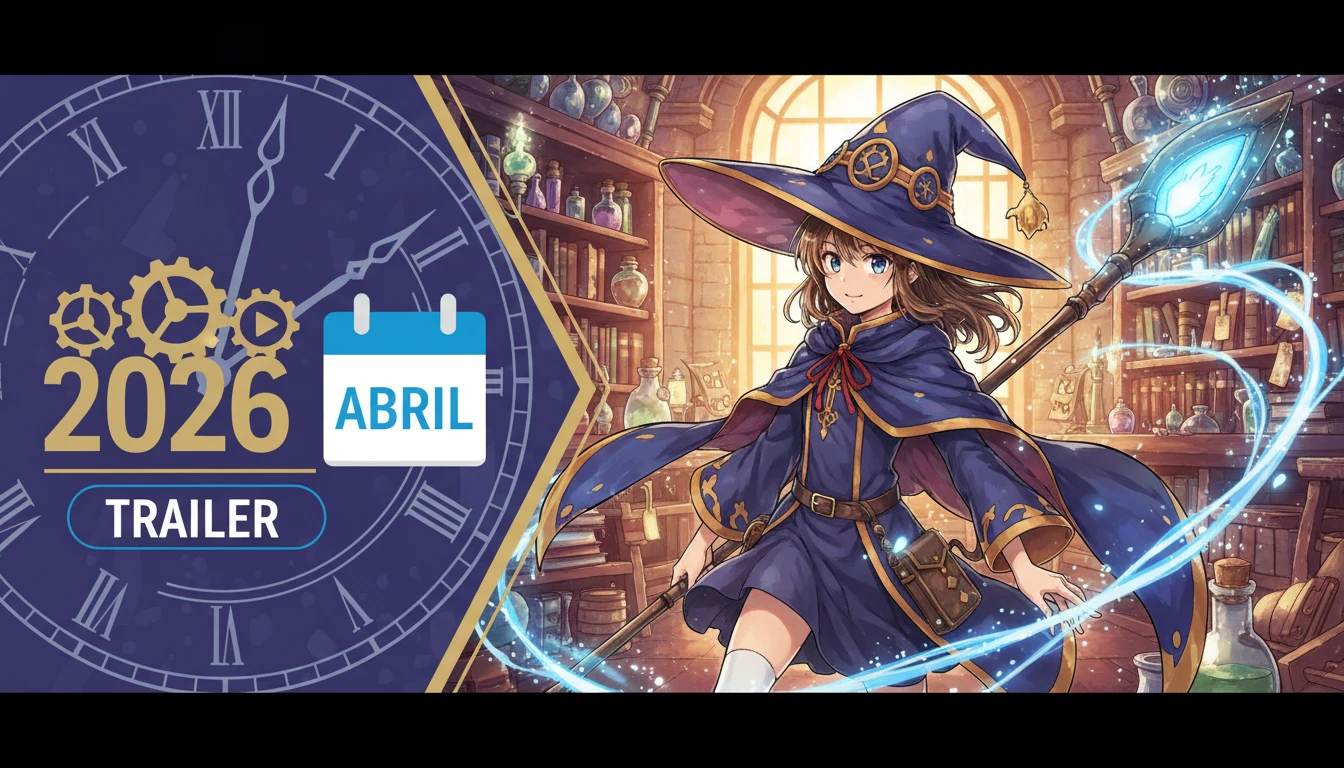 Anime de witch hat atelier confirma estreia para abril de 2026 com trailer e elenco