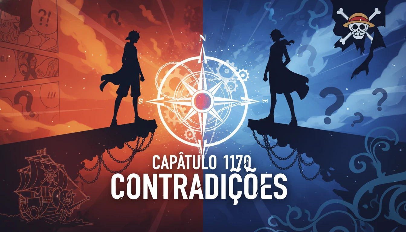 Capítulo 1170 de one piece sugere tensão e dilemas sob o título "contradições"