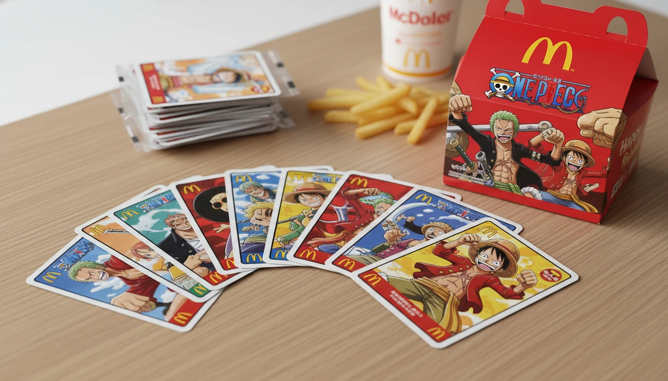 Cartas promocionais canceladas de one piece no mcdonald’s finalmente serão lançadas