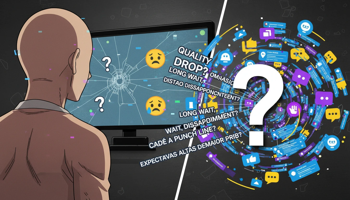 Comunidade de fãs questiona a qualidade da nova temporada de one punch man após longa espera