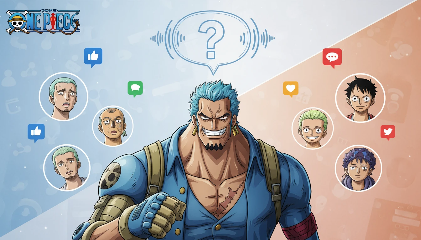 Fã de one piece questiona a voz original do franky e divide opiniões na comunidade
