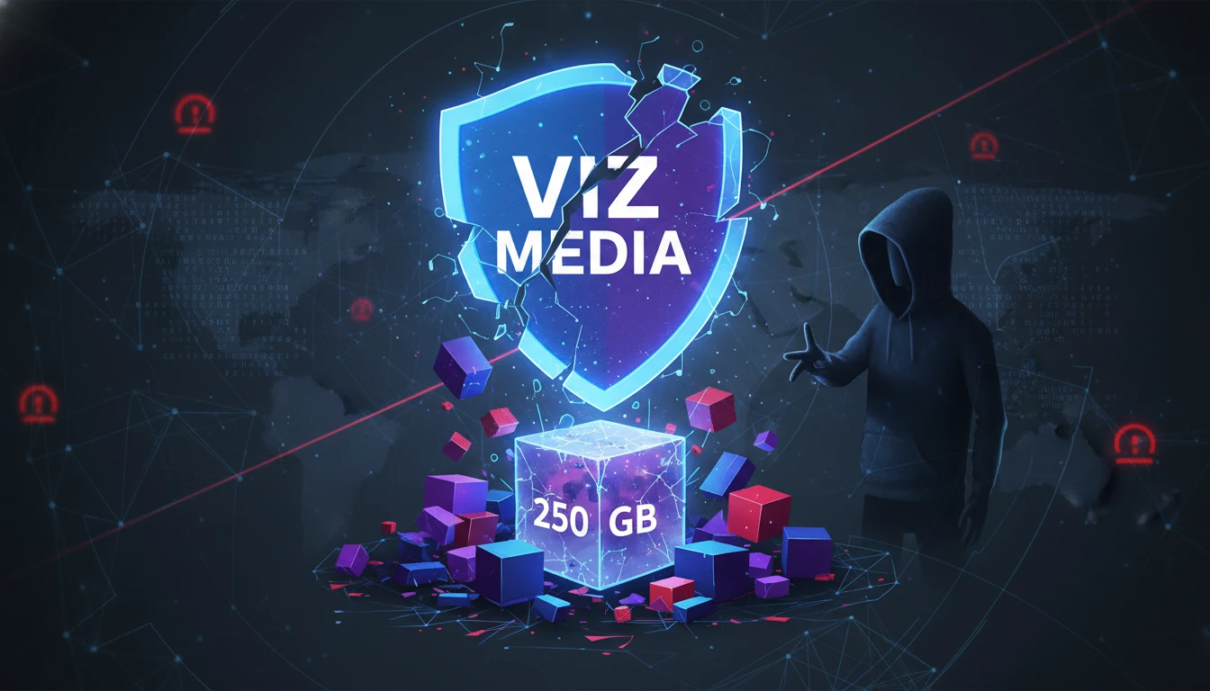 Grande violação de dados atinge a editora americana viz media, com alegações de roubo de 250 gb de informações