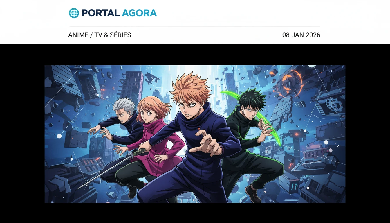 Jujutsu kaisen: Terceira temporada do anime estreia em janeiro de 2026 com foco no arco do jogo do abate