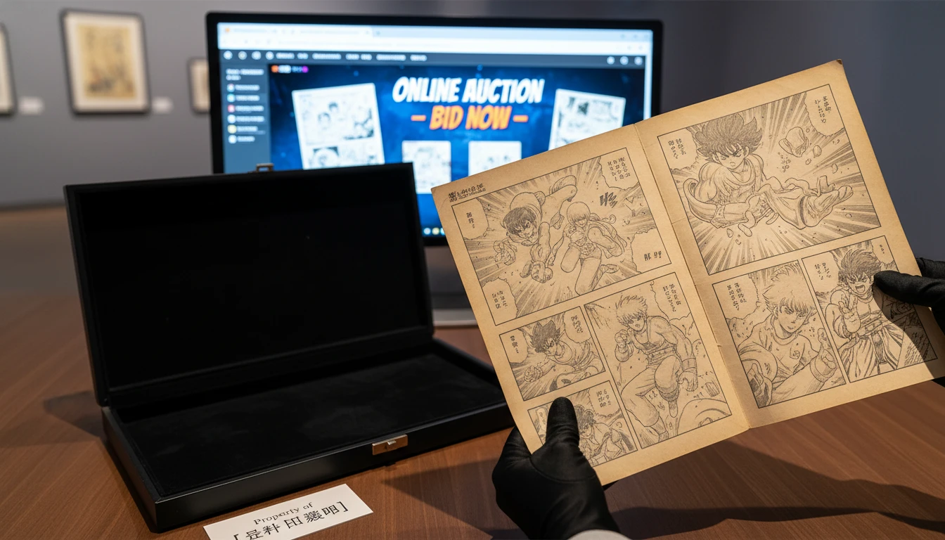 Manuscritos originais de mangaká lendário da shonen jump são roubados e aparecem em leilão online